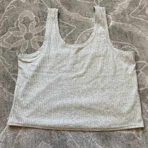 Light Grey Cropped Old Navy Tank Top